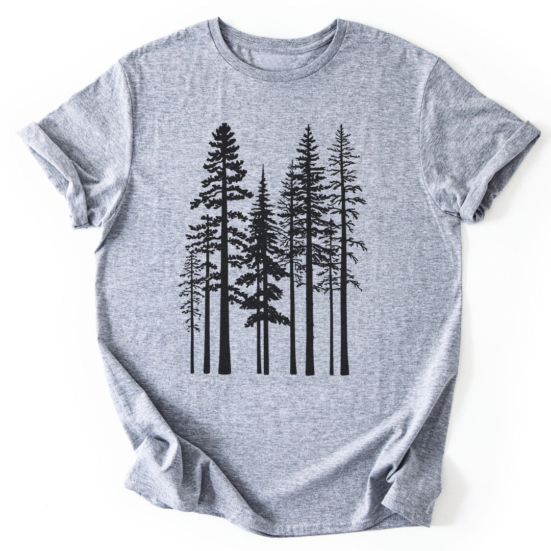 T-Shirt Sport Grey / S Pine Trees T-Shirt
