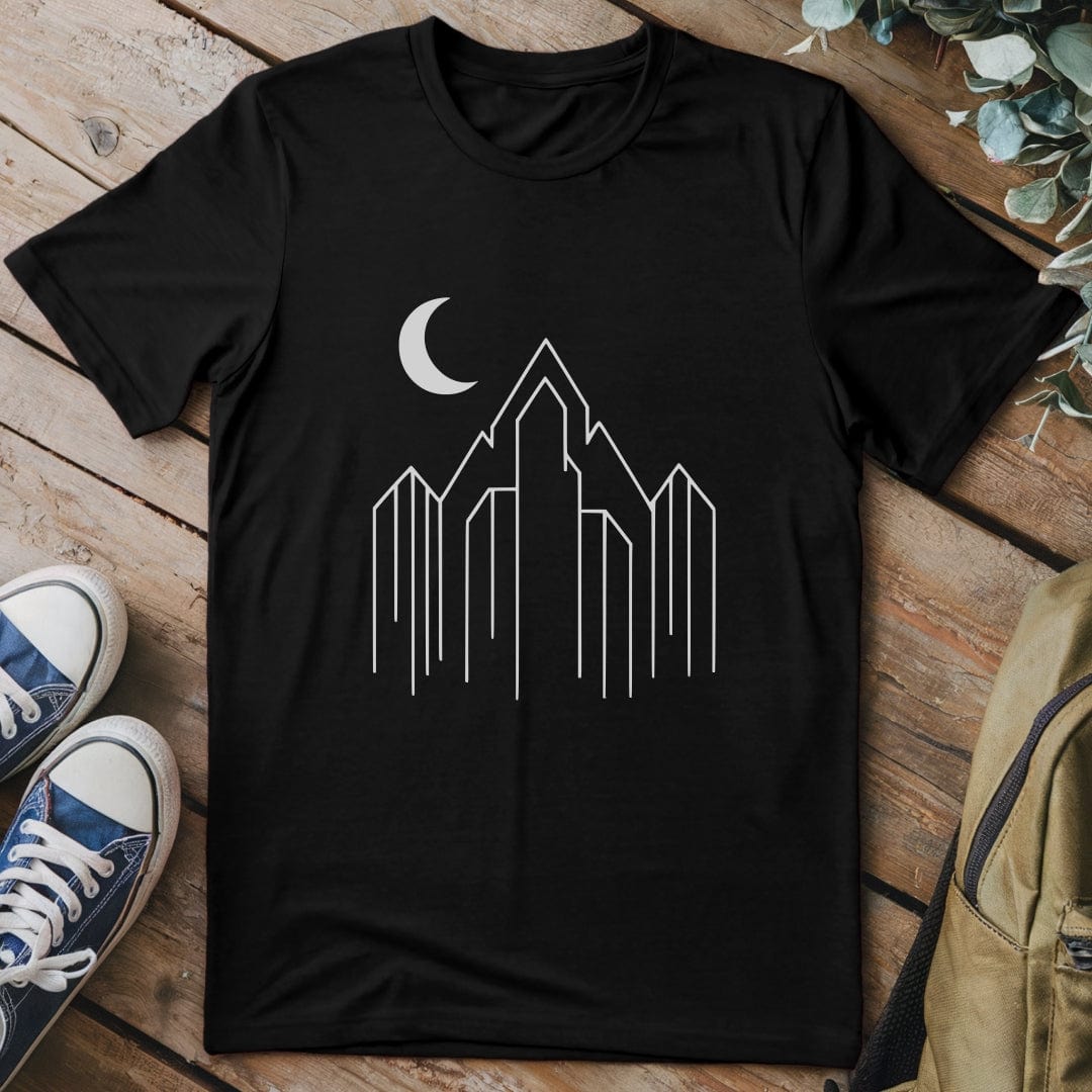T-Shirt Black / S Mountain and Moon T-Shirt