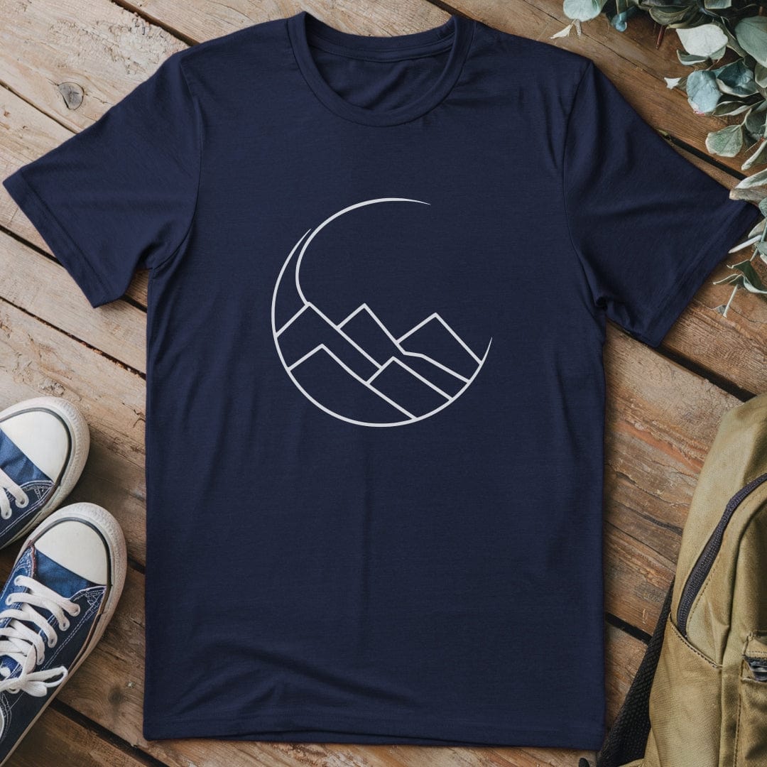 T-Shirt Navy / S Moon & Mountain T-Shirt