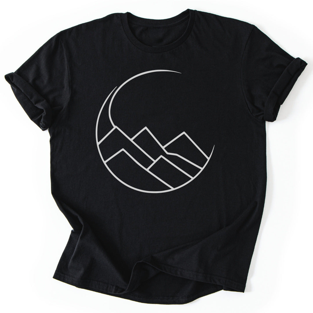 T-Shirt Black / S Moon & Mountain T-Shirt