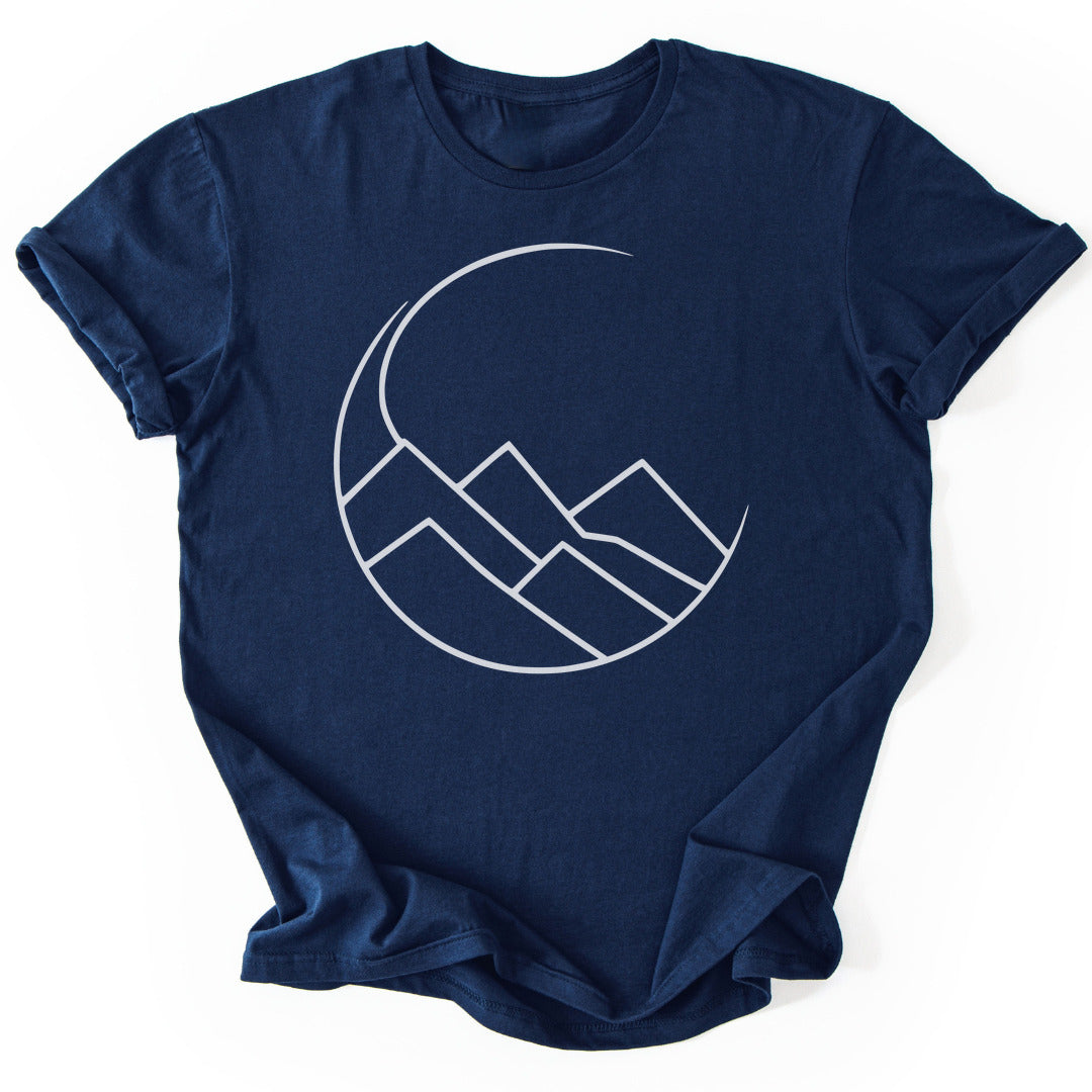 T-Shirt Navy / S Moon & Mountain T-Shirt
