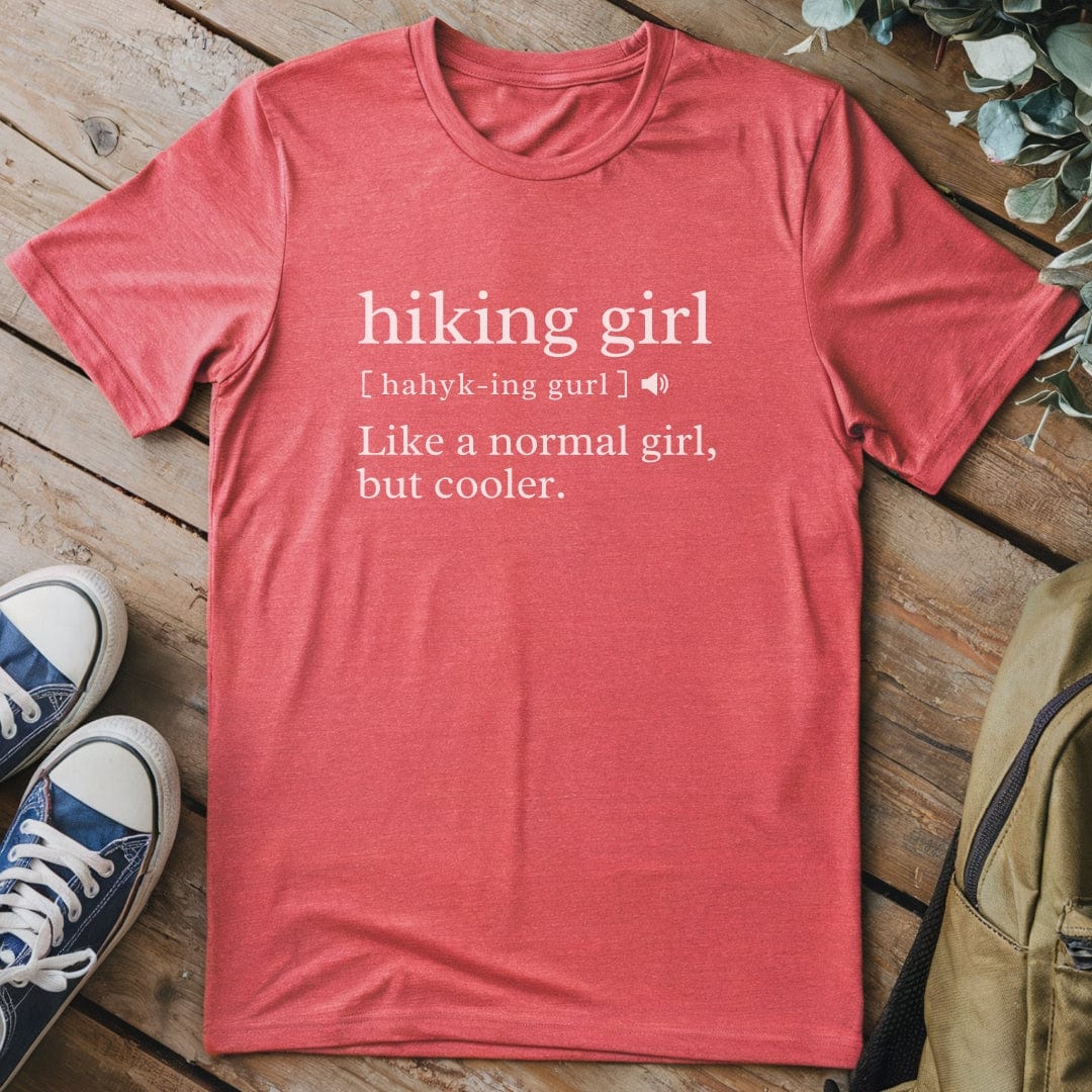 T-Shirt Heather Red / S Definition Hiking Girl Funny T-Shirt