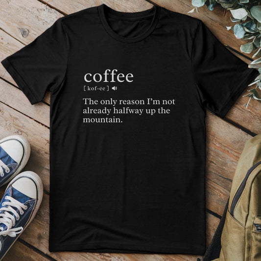 T-Shirt Black / S Definition coffee Funny T-Shirt