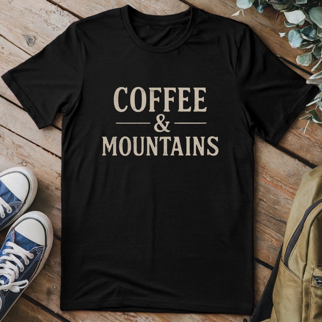 T-Shirt Black / S Coffee & Mountains T-Shirt