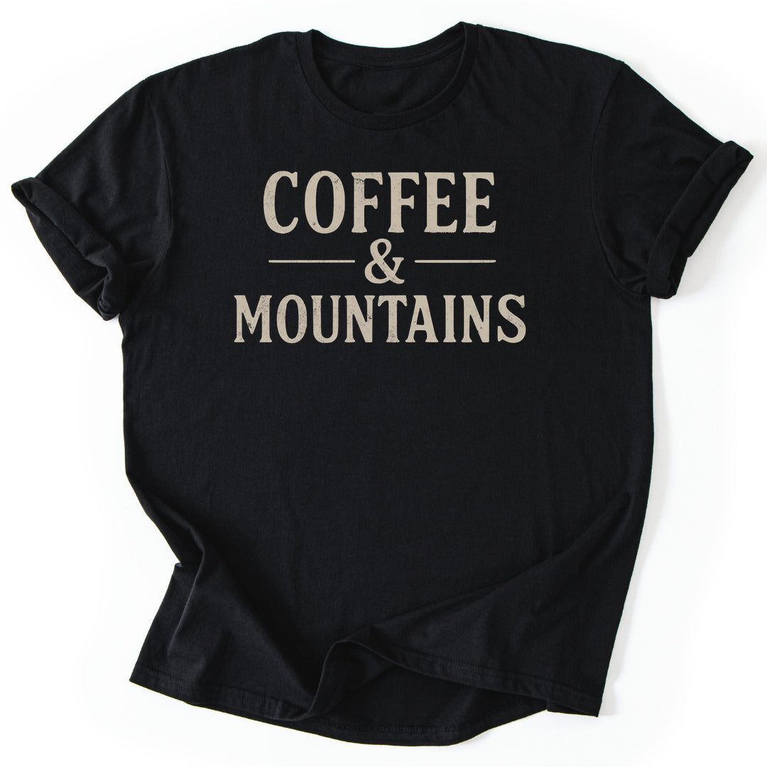 T-Shirt Black / S Coffee & Mountains T-Shirt