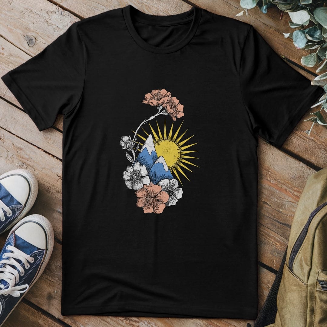 T-Shirt Black / S Flower Mountain T-Shirt