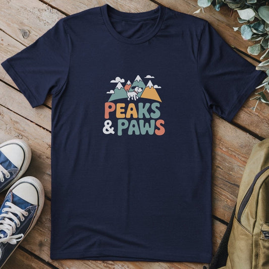 T-Shirt Navy / S Peaks & Paws T-Shirt