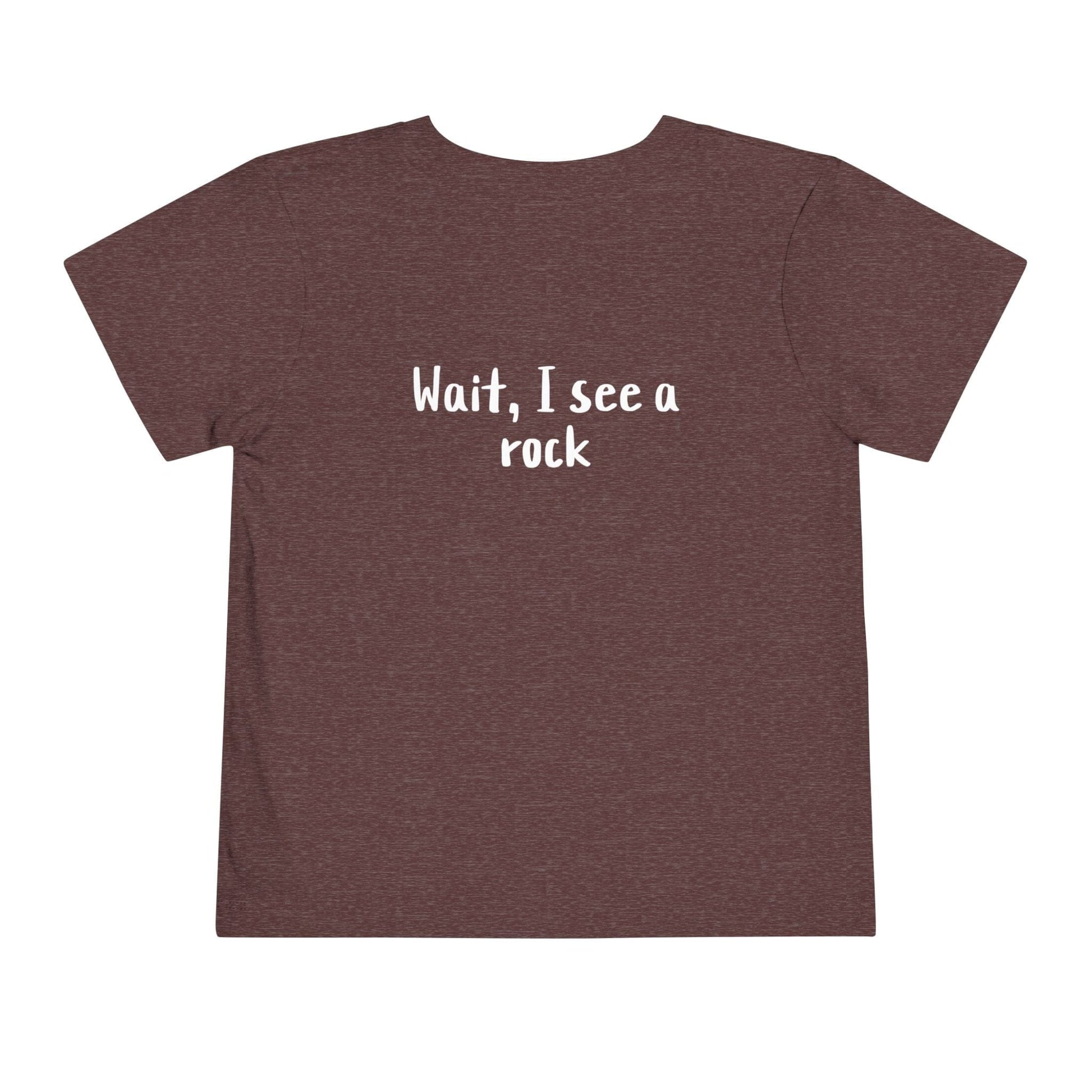 Kids clothes Easily Distracted By Rocks Premium Toddler T-Shirt (Front & Back Print)