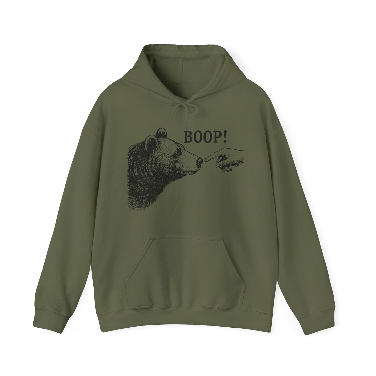Hoodie Military Green / S Boop Funny Hoodie