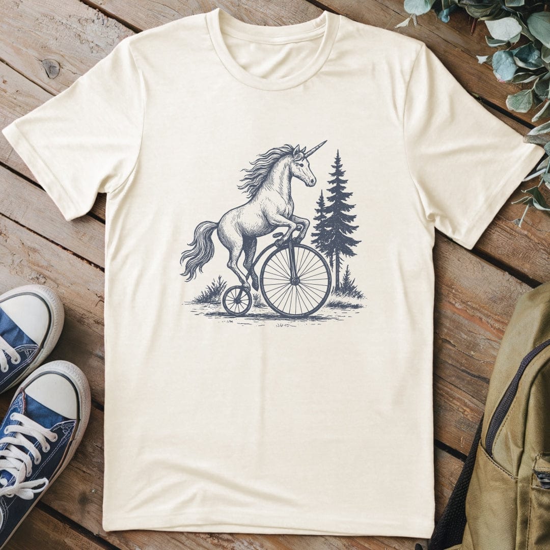 T-Shirt Natural / S Legend on Two Wheels Funny T-Shirt