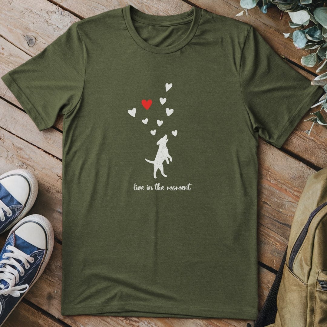 T-Shirt Military Green / S Live in the Moment T-Shirt