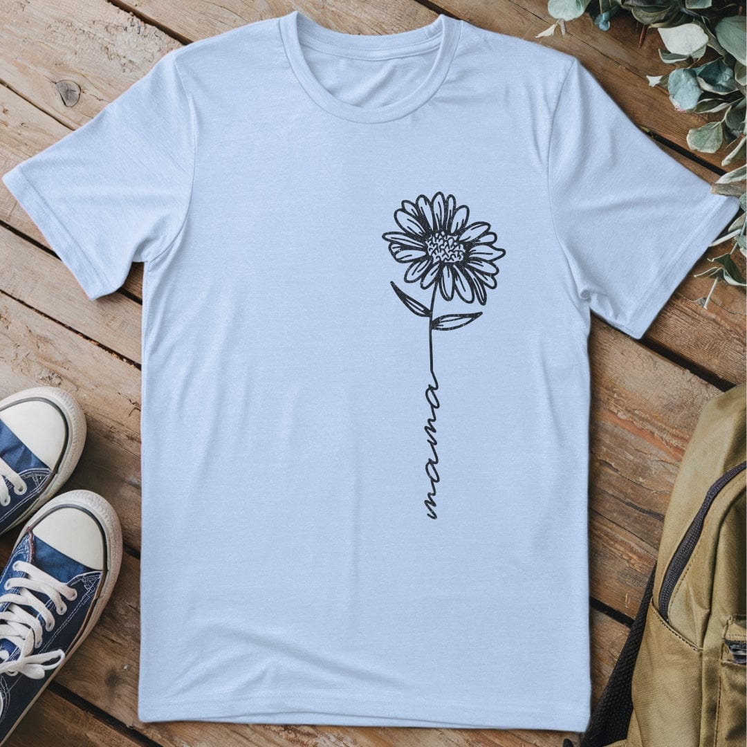 T-Shirt Light Blue / S Flower Mama T-Shirt