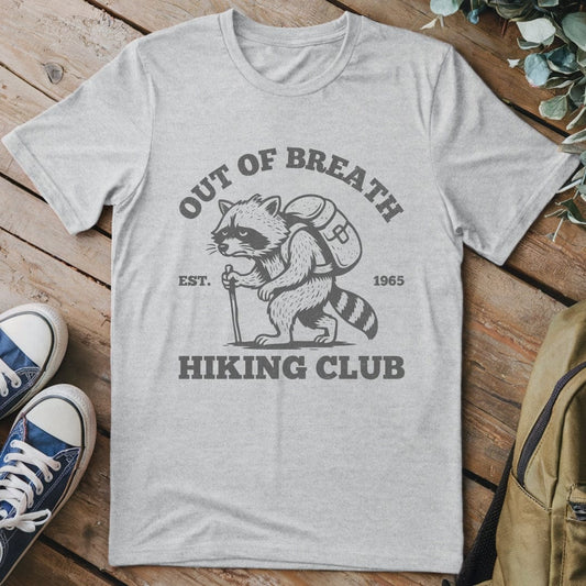 T-Shirt Sport Grey / S Out Of Breath Hiking Club Funny T-Shirt