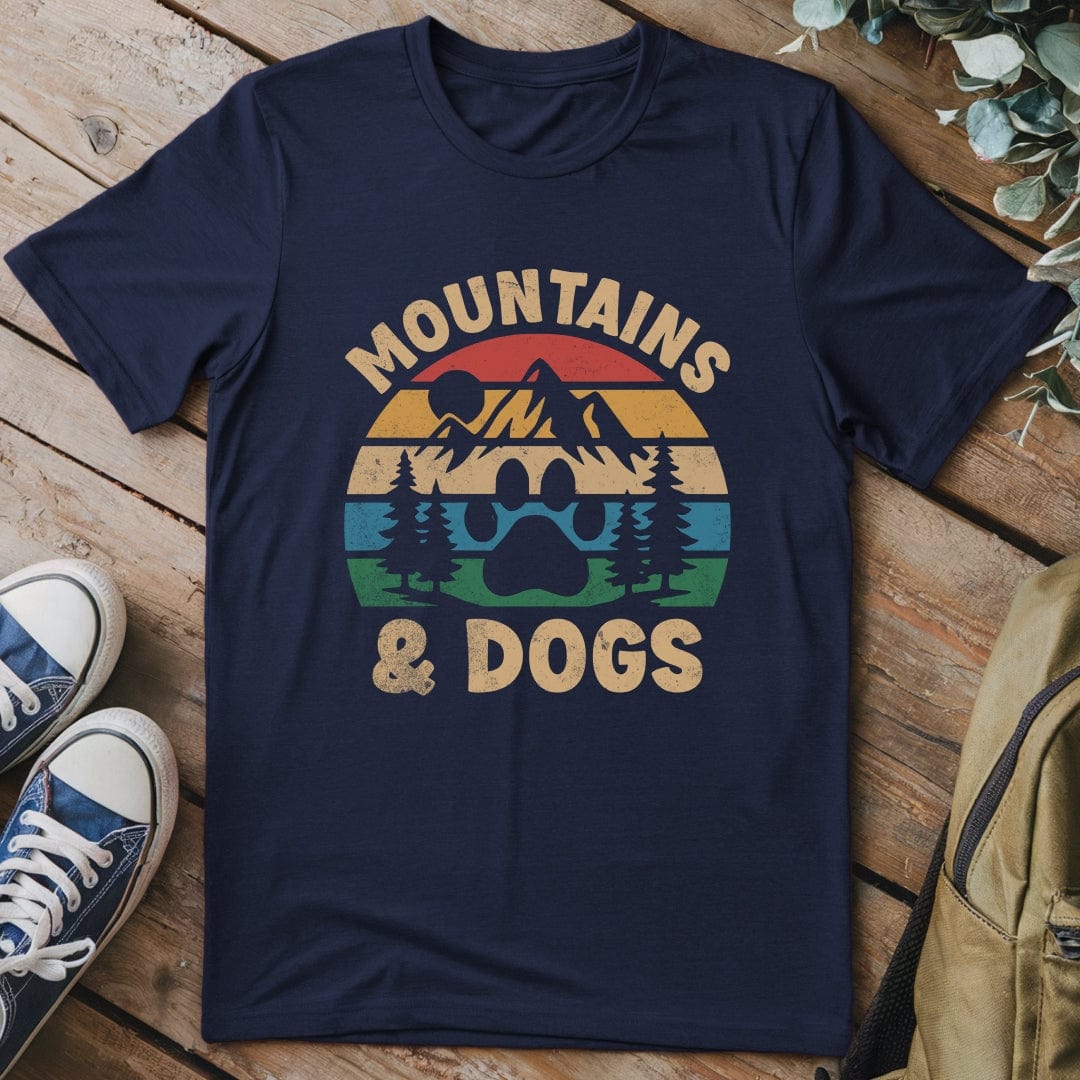 T-Shirt Navy / S Mountains & Dogs T-Shirt
