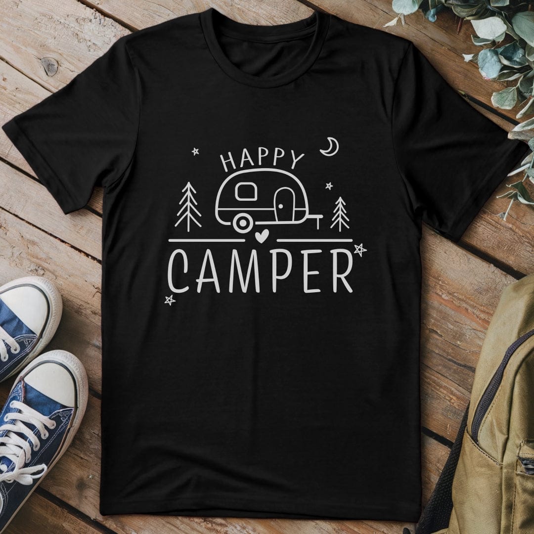 T-Shirt Black / S Happy Camper 2 T-Shirt
