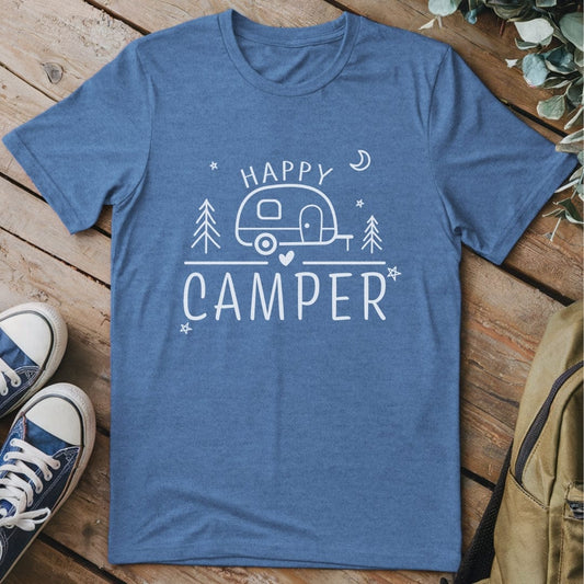 T-Shirt Heather Indigo / S Happy Camper 2 T-Shirt