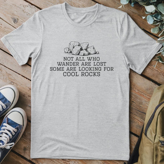 T-Shirt Sport Grey / S Looking For Cool Rocks Funny T-Shirt