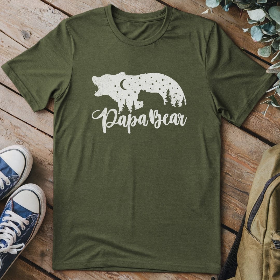 T-Shirt Military Green / S Papa Bear T-Shirt