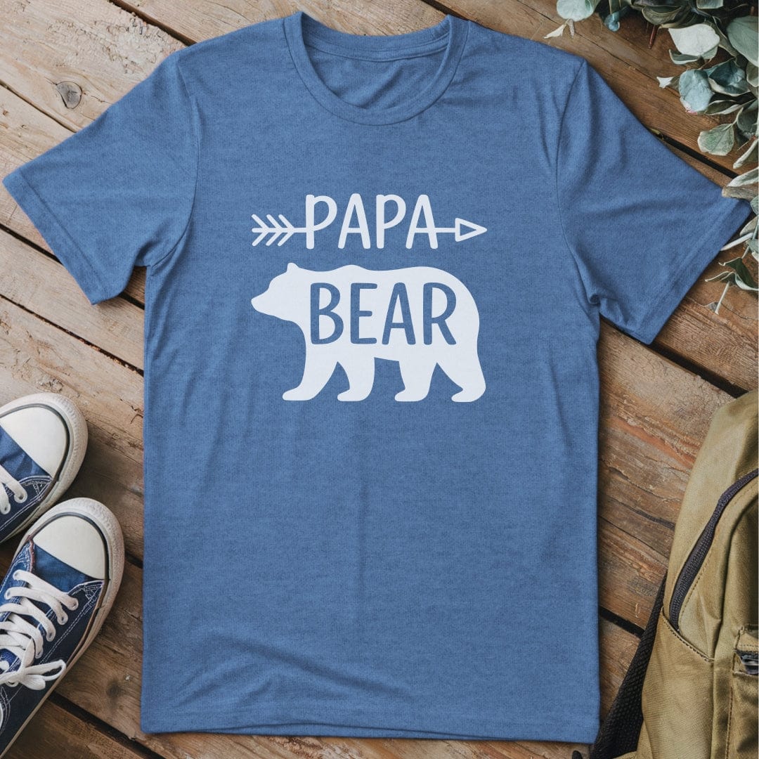 T-Shirt Heather Indigo / S Papa Bear 2 T-Shirt