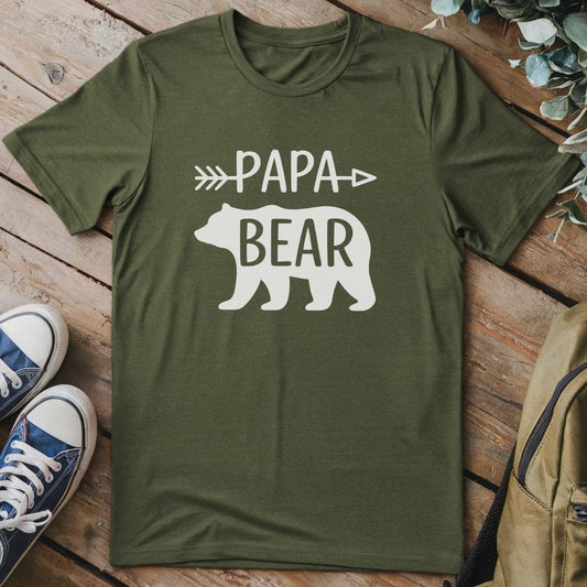 T-Shirt Military Green / S Papa Bear 2 T-Shirt