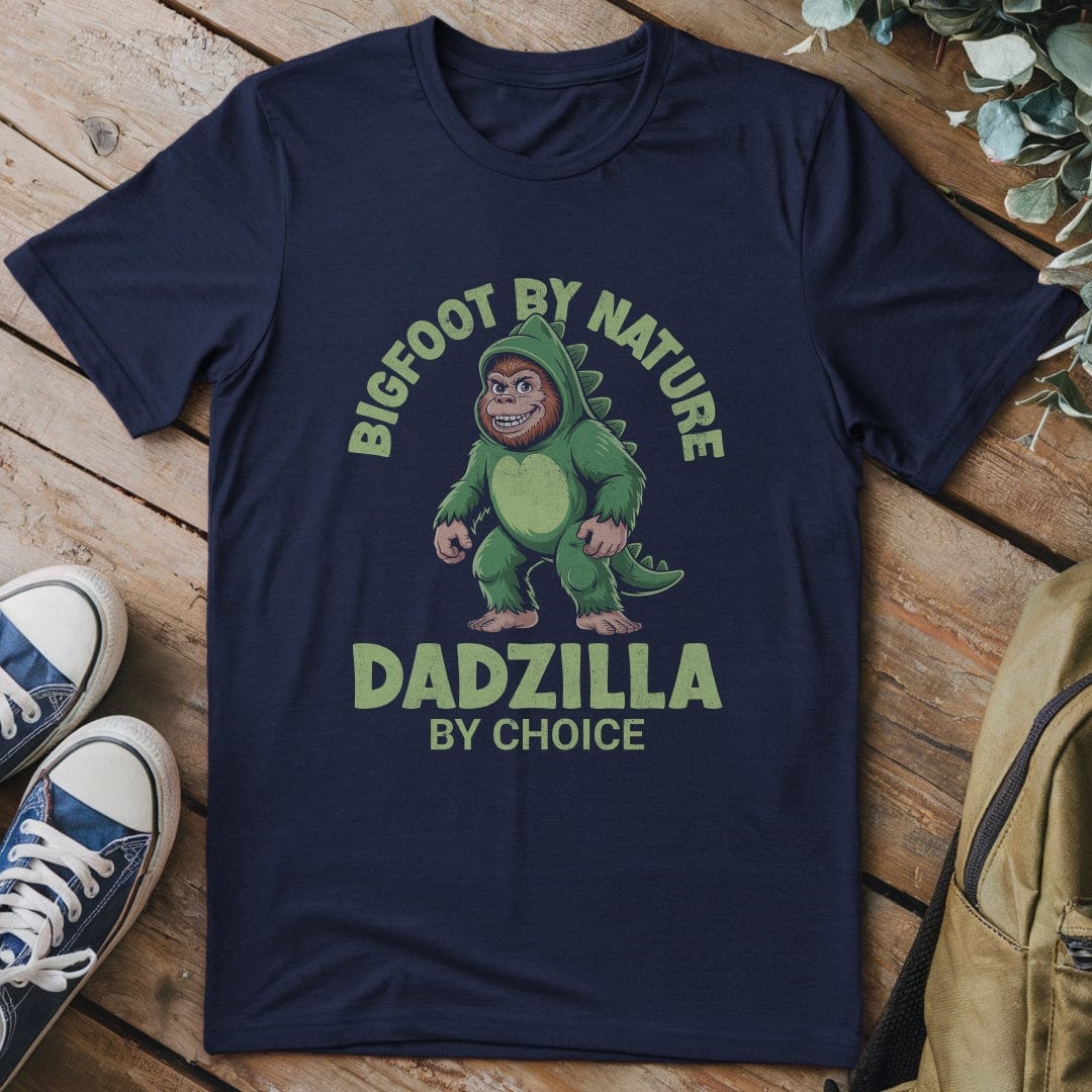 T-Shirt Navy / S Bigfoot By Nature Funny T-Shirt