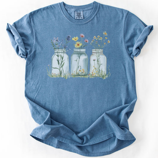 Wildflowers In A Glass Premium