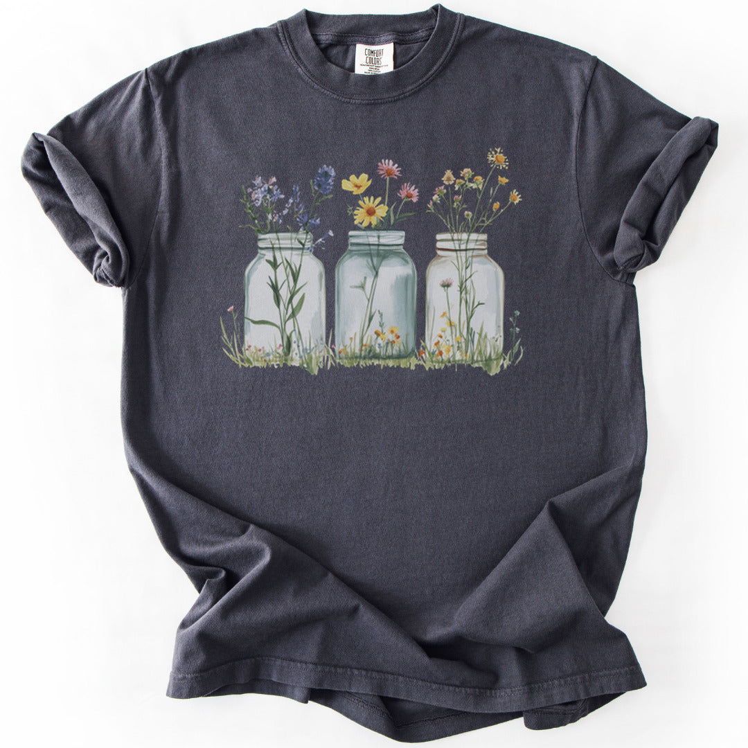 Wildflowers In A Glass Premium