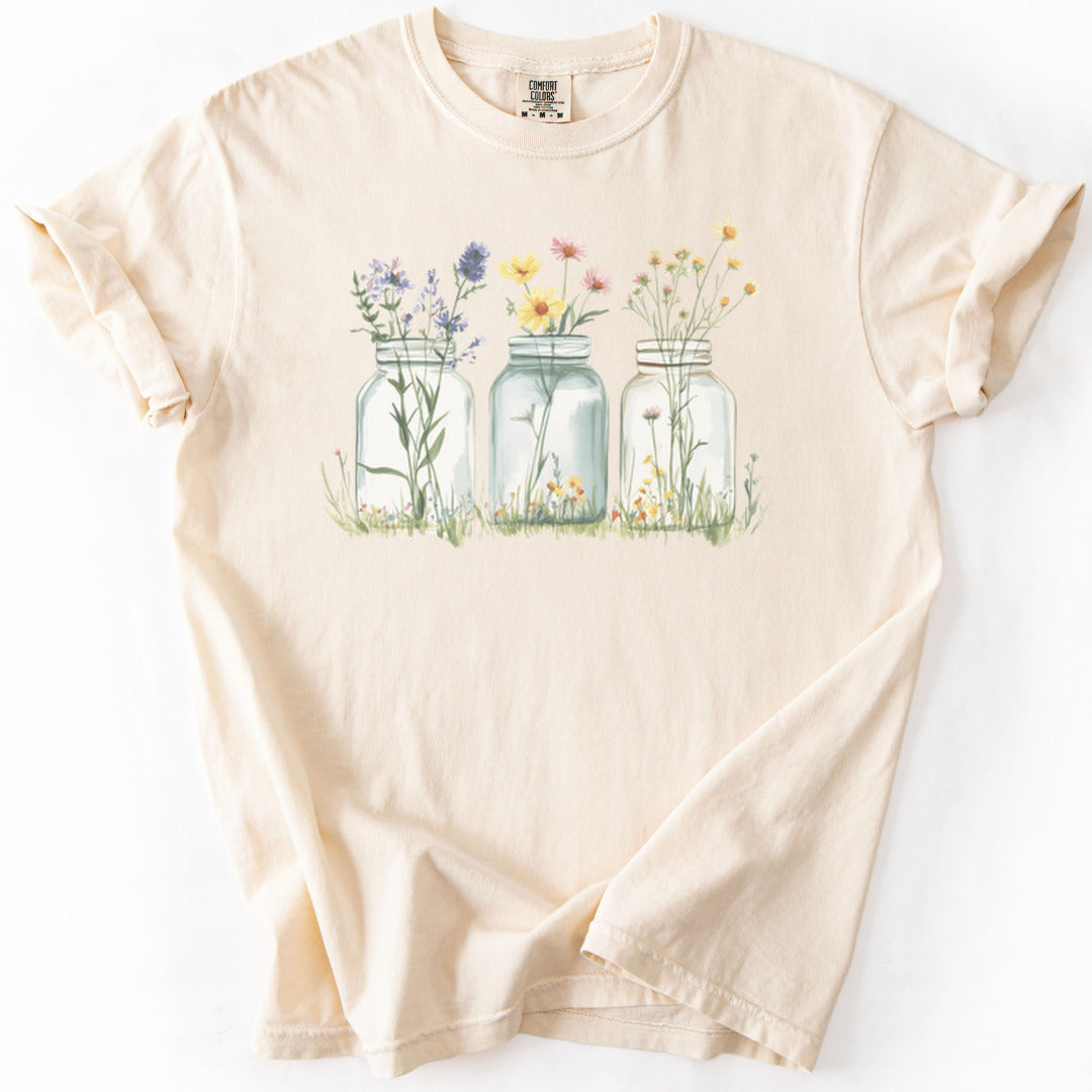 Wildflowers In A Glass Premium