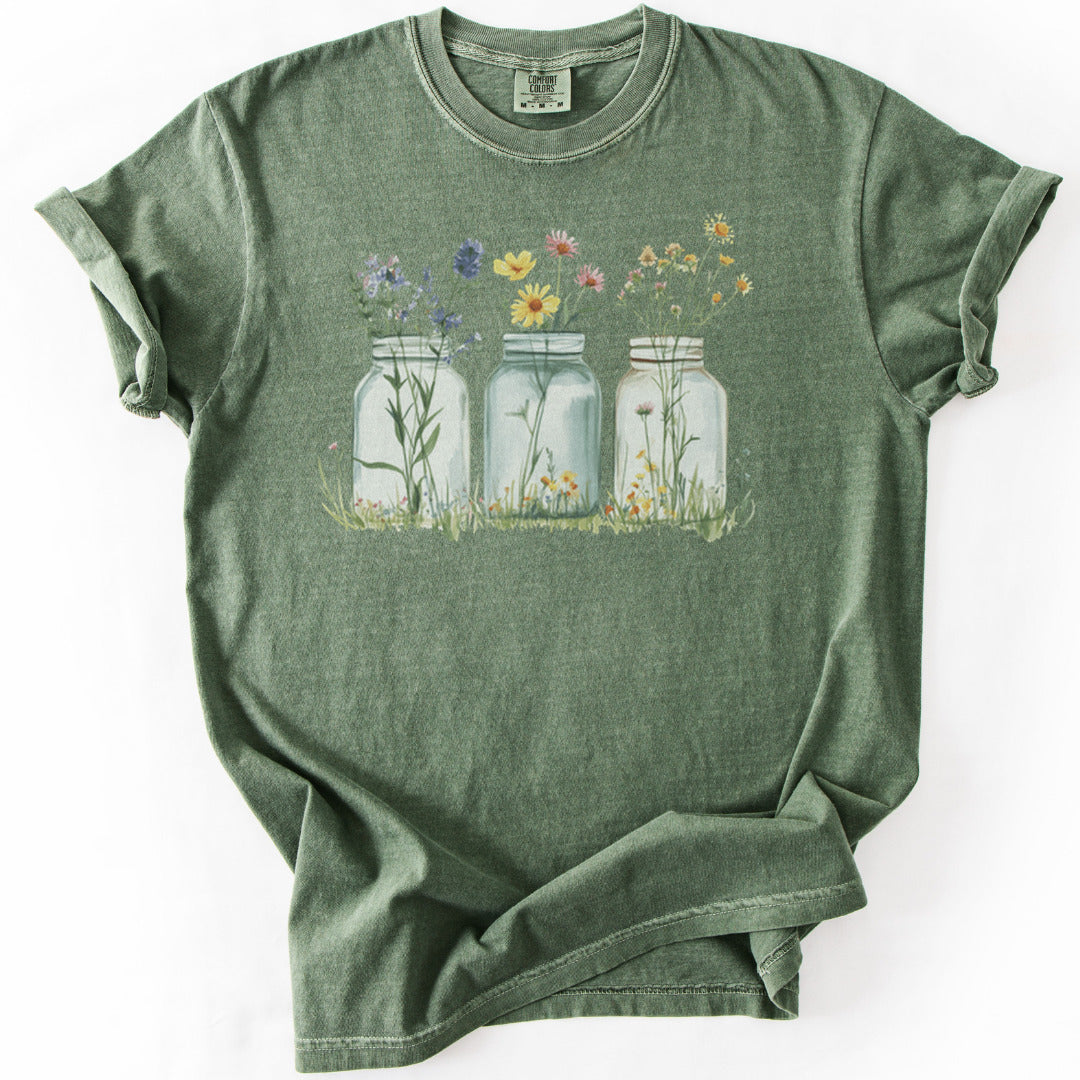 Wildflowers In A Glass Premium