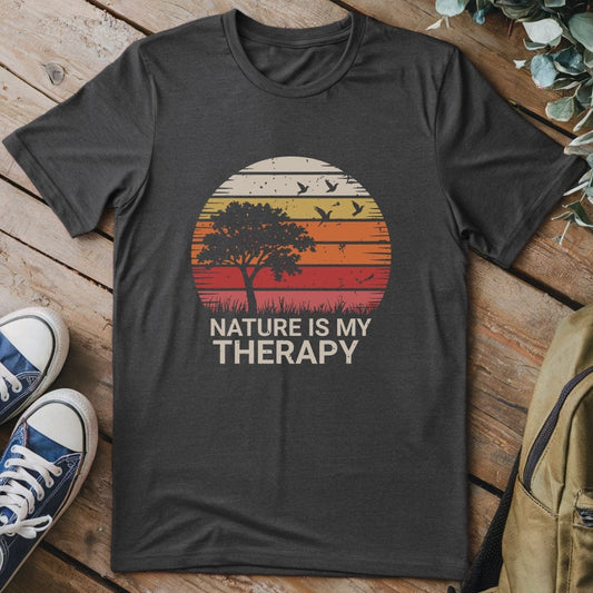 T-Shirt Dark Heather / S Nature is my Therapy T-Shirt