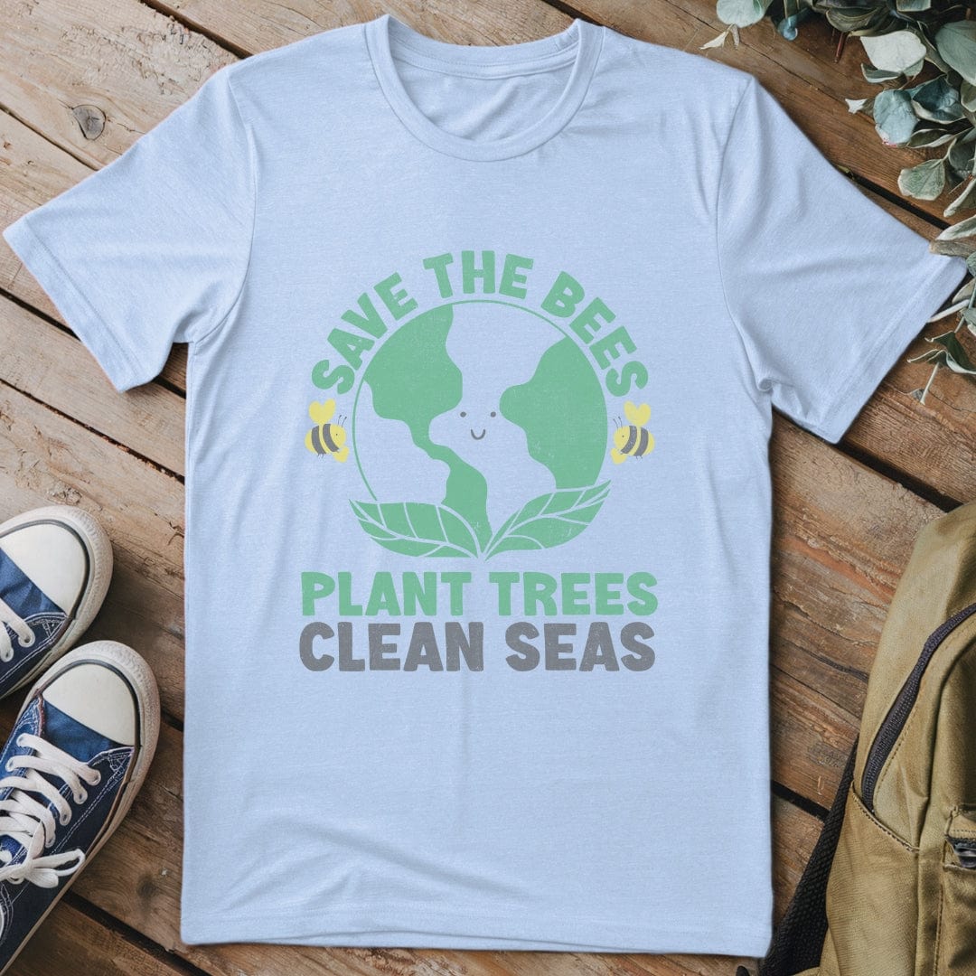 T-Shirt Light Blue / S Save The Bees T-Shirt