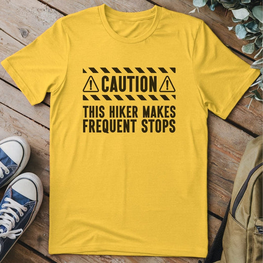 T-Shirt Daisy / S Caution Slow Hiker Funny T-Shirt
