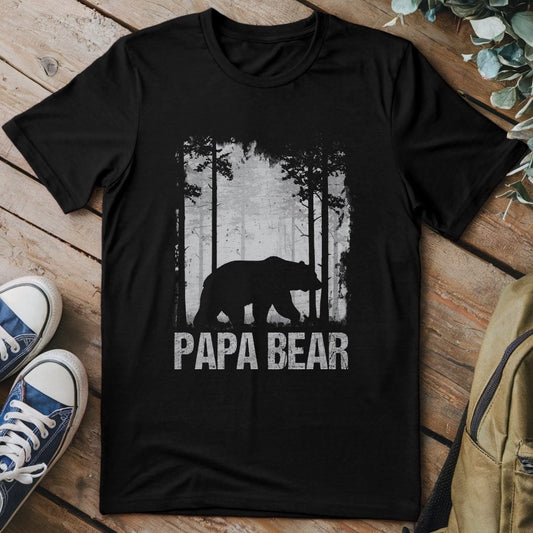T-Shirt Black / S Papa Bear in the Wild T-Shirt