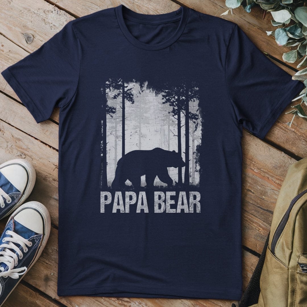 T-Shirt Navy / S Papa Bear in the Wild T-Shirt