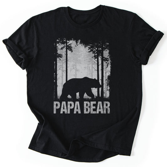 T-Shirt Black / S Papa Bear in the Wild T-Shirt