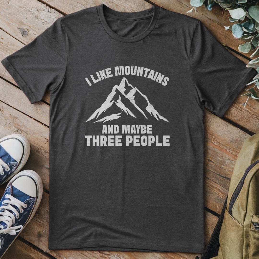 T-Shirt Dark Heather / S I like Mountains T-Shirt