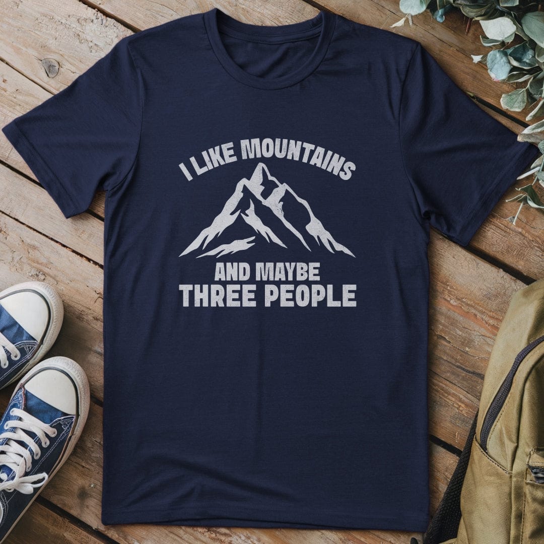 T-Shirt Navy / S I like Mountains T-Shirt