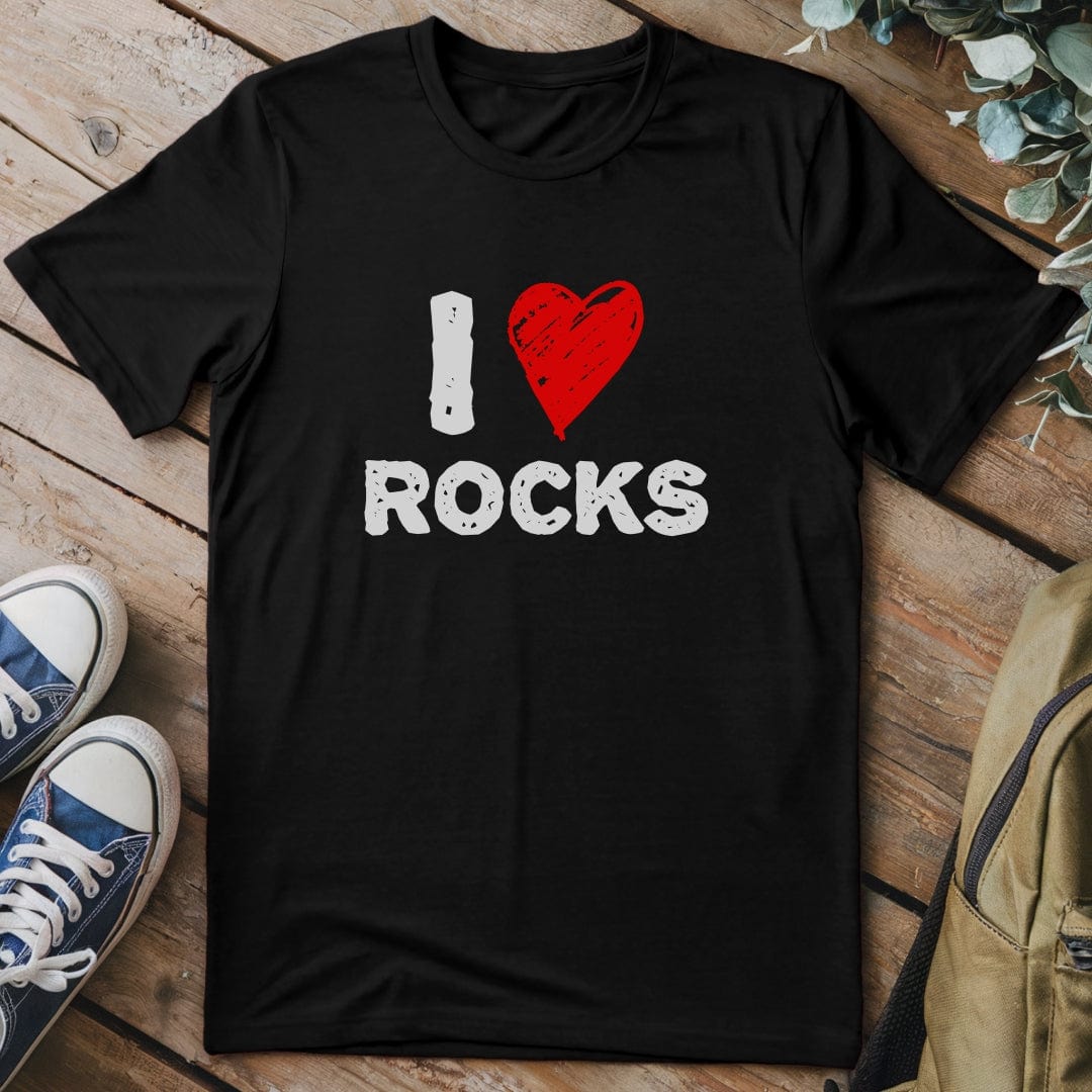 T-Shirt Black / S I Love Rocks T-Shirt