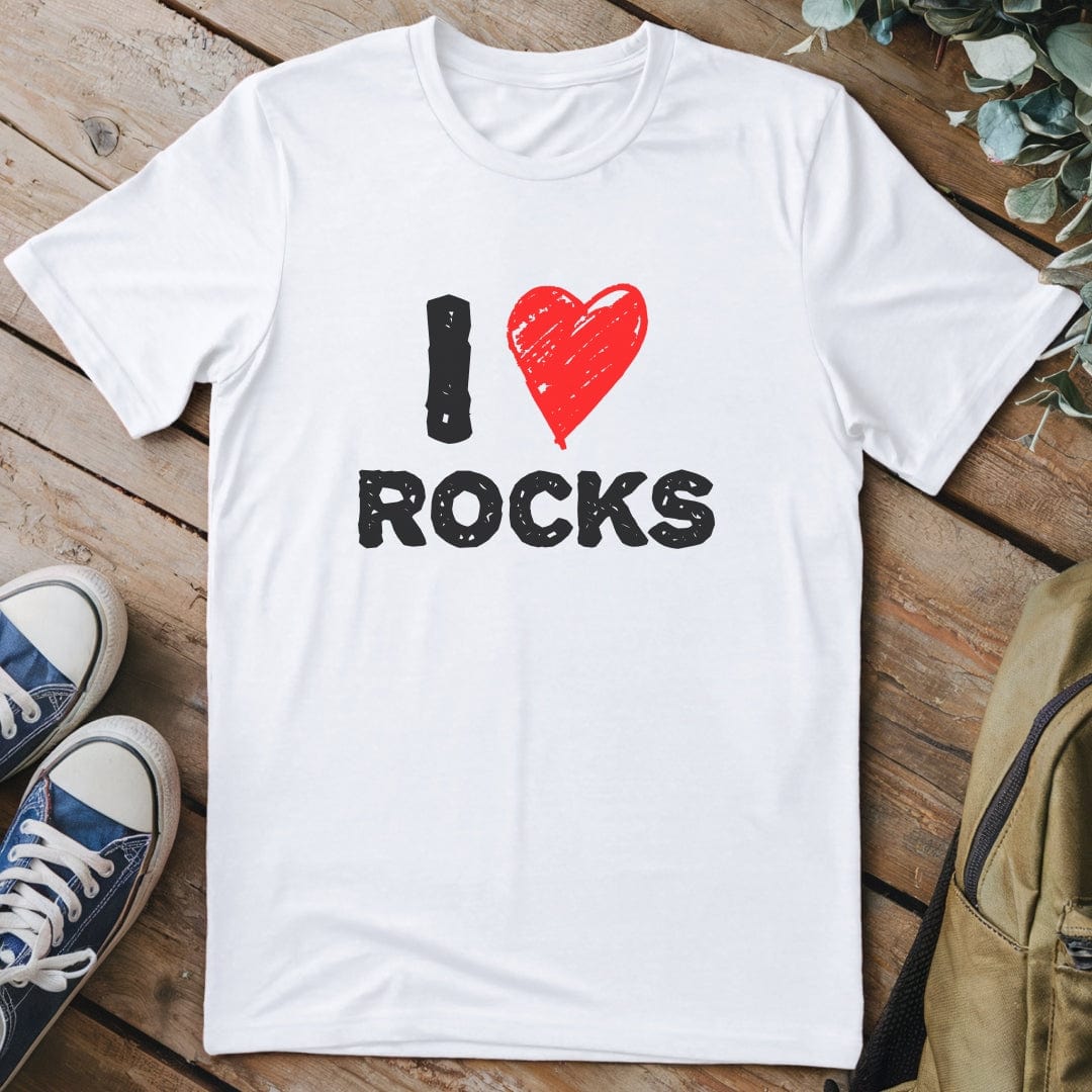T-Shirt White / S I Love Rocks T-Shirt