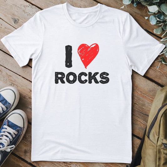T-Shirt White / S I Love Rocks T-Shirt