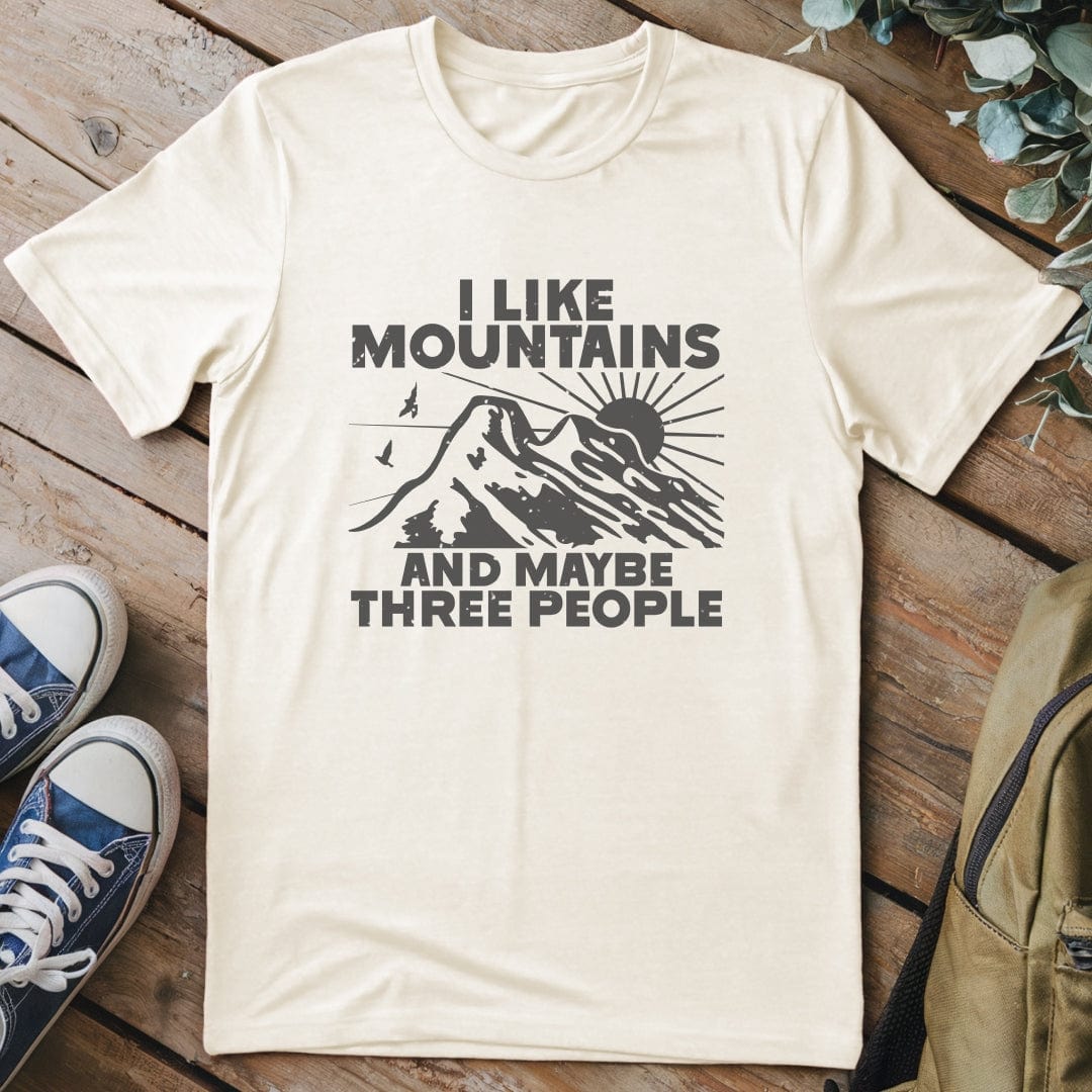 T-Shirt Natural / S Mountains Over People T-Shirt