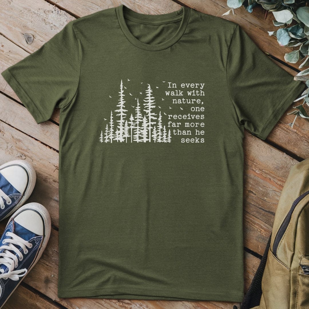 T-Shirt Military Green / S More Than He Seeks T-Shirt