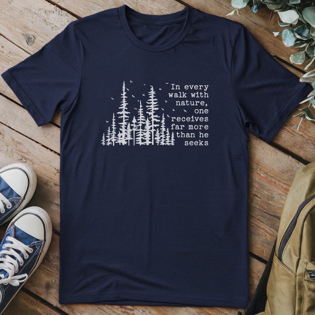 T-Shirt Navy / S More Than He Seeks T-Shirt