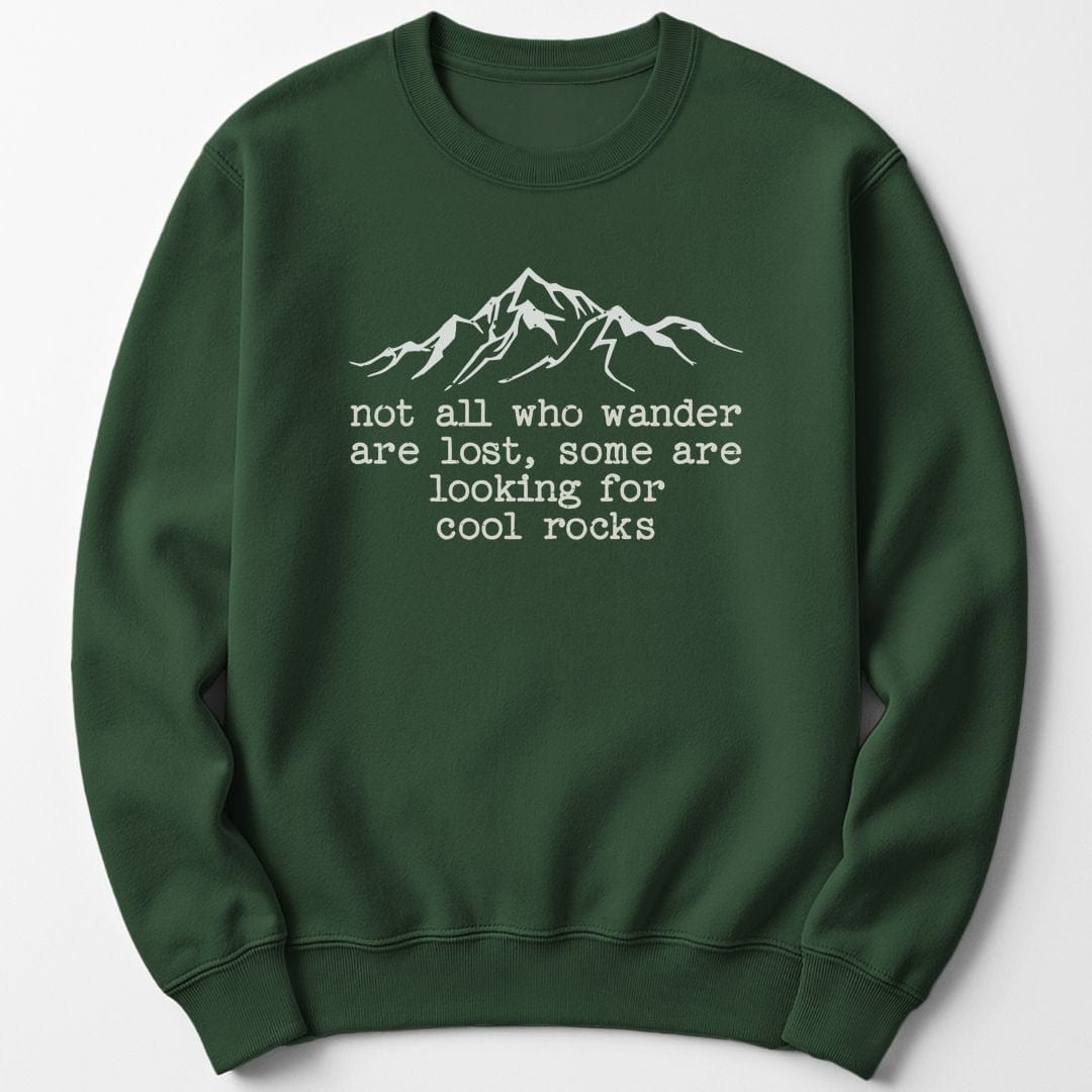Sweatshirt Forest Green / S Wanderlust & Rocks Sweatshirt