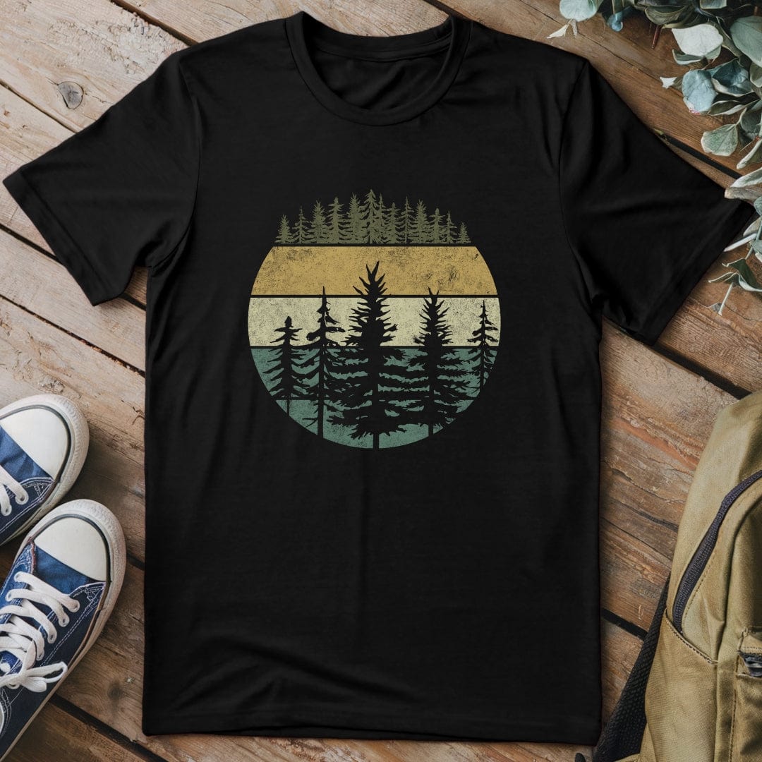 T-Shirt Black / S Forest Layers T-Shirt