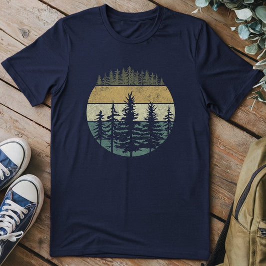 T-Shirt Navy / S Forest Layers T-Shirt