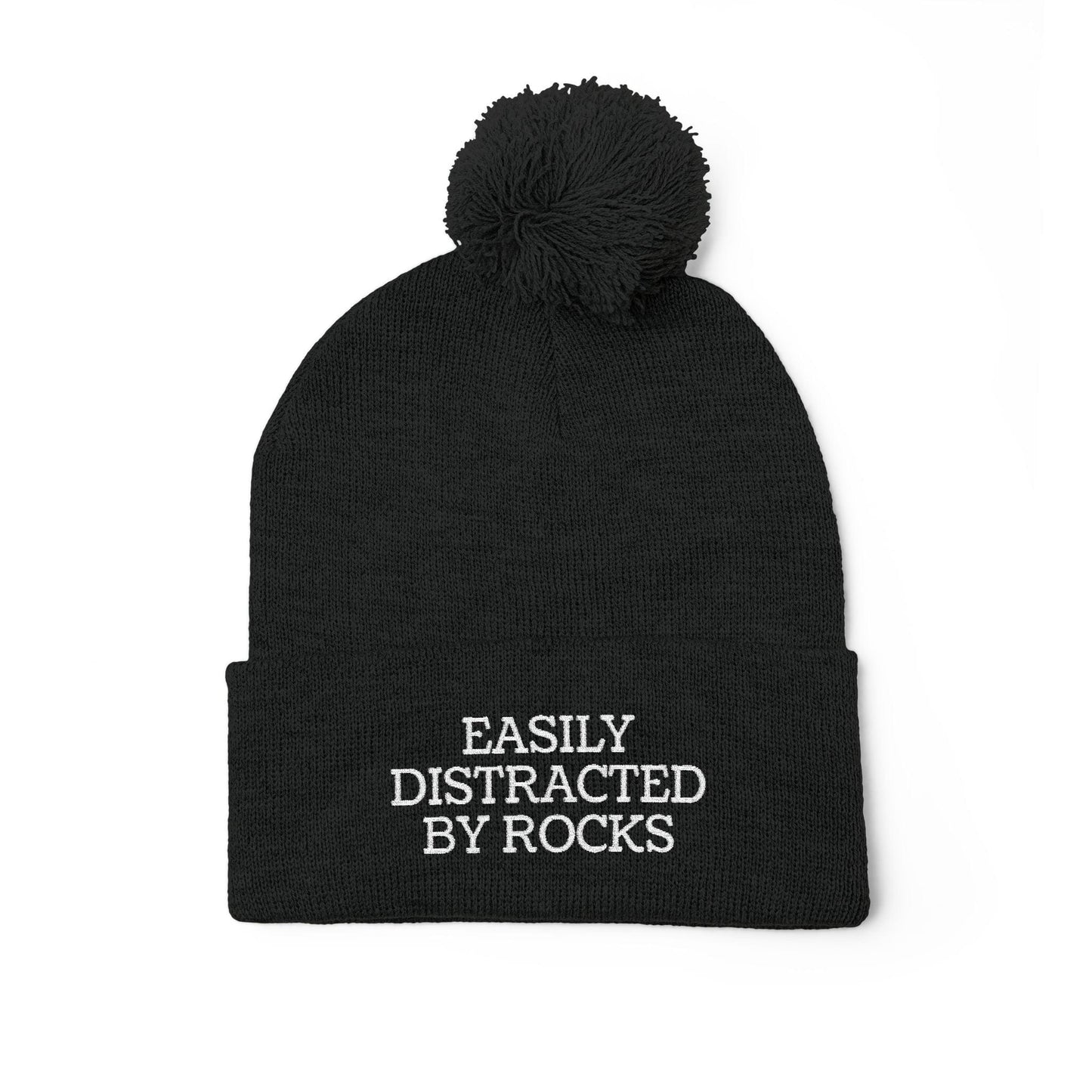 Hats Black Pom-Pom Knit Cap