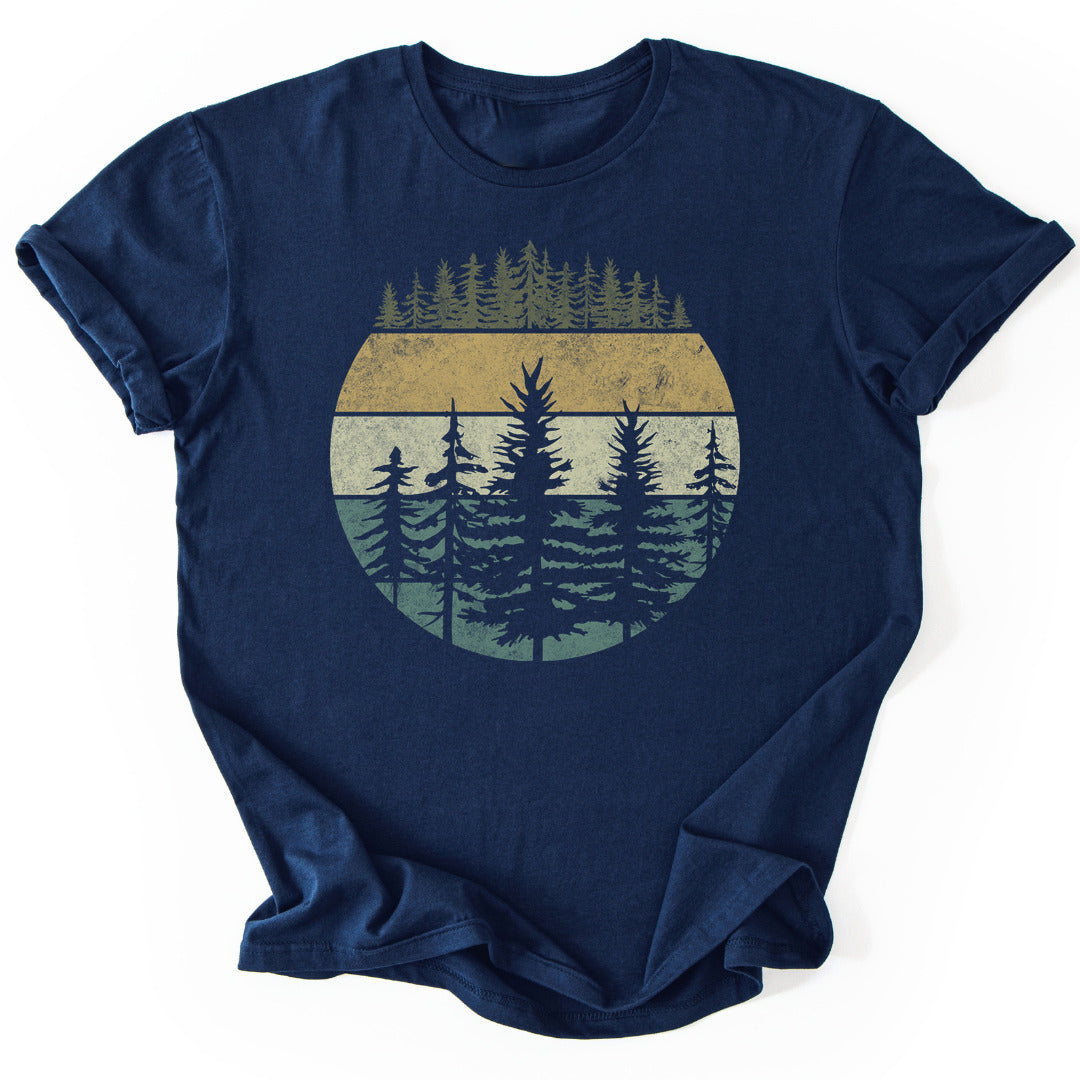 T-Shirt Navy / S Forest Layers T-Shirt