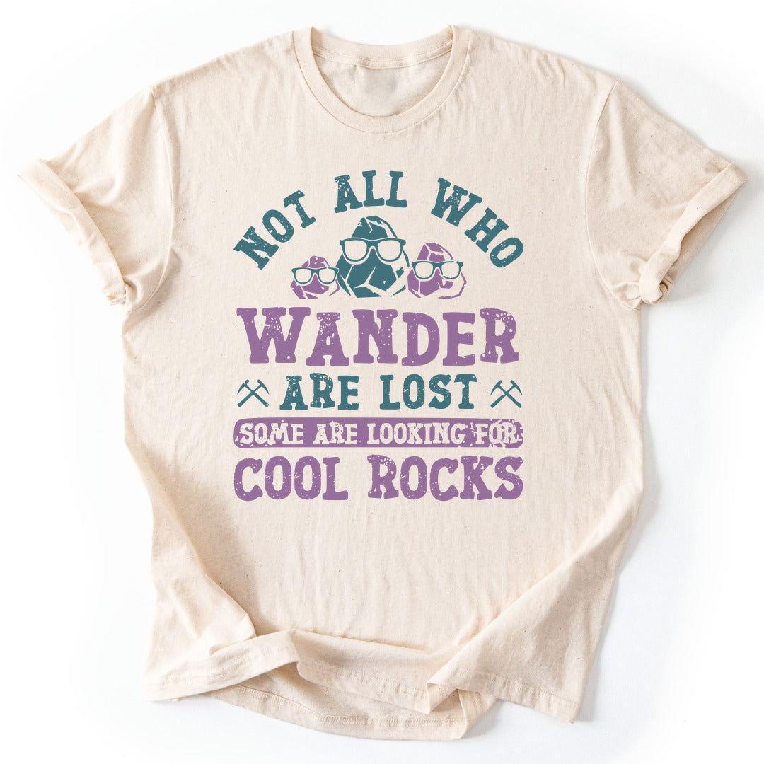 T-Shirt Natural / S Searching For Cool Rocks T-Shirt