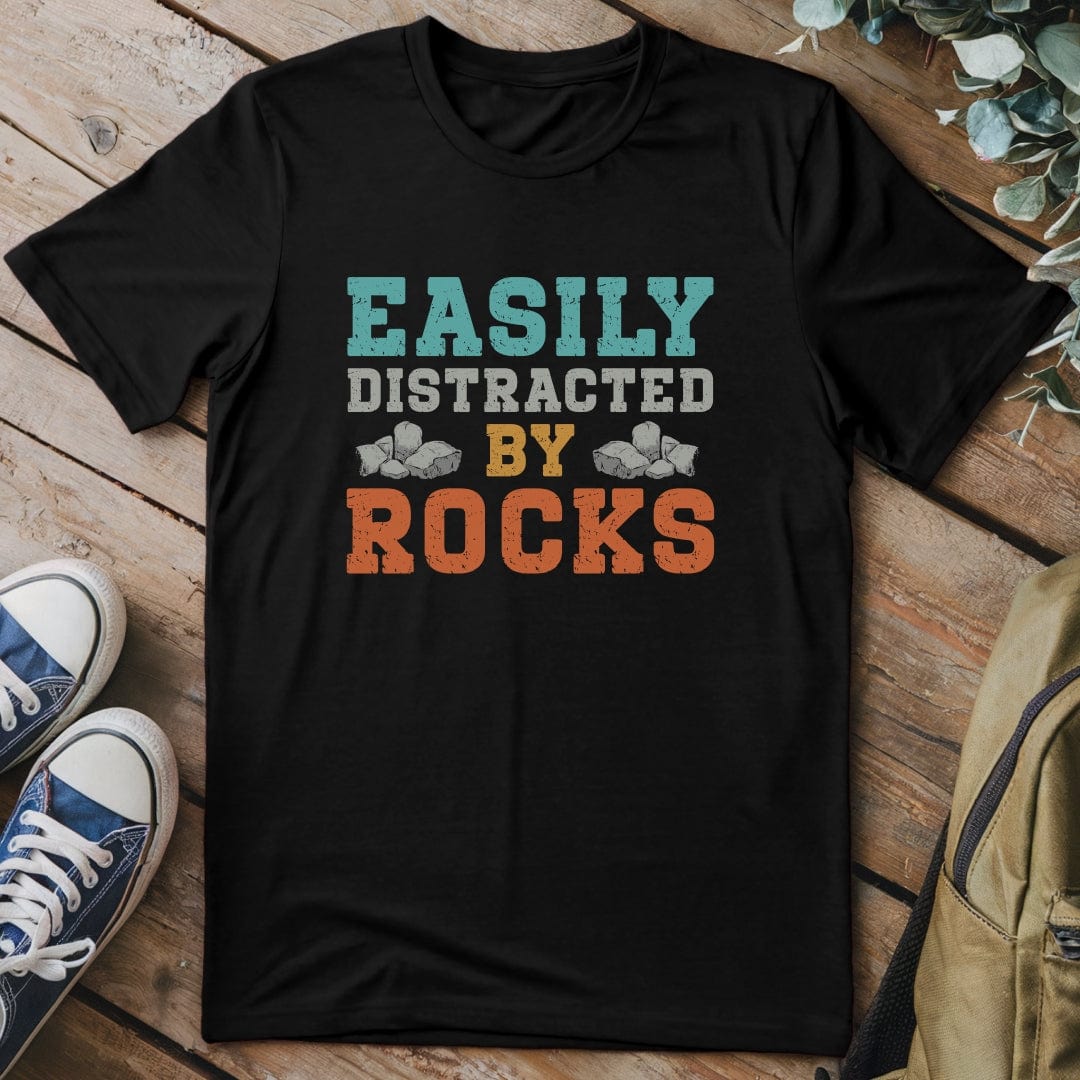 T-Shirt Black / S Distracted By Rocks T-Shirt